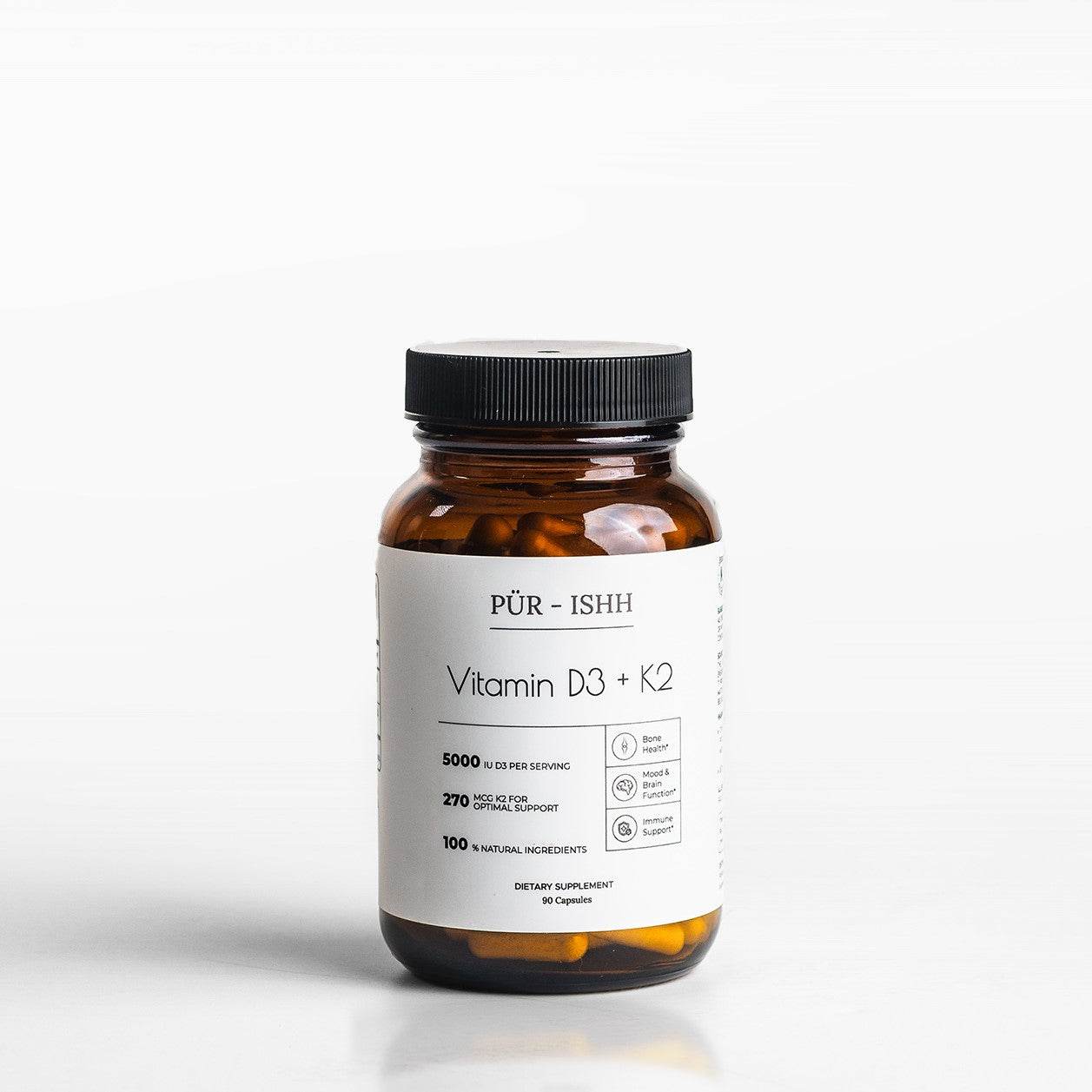 Vitamin D3 & K2 - Purishh