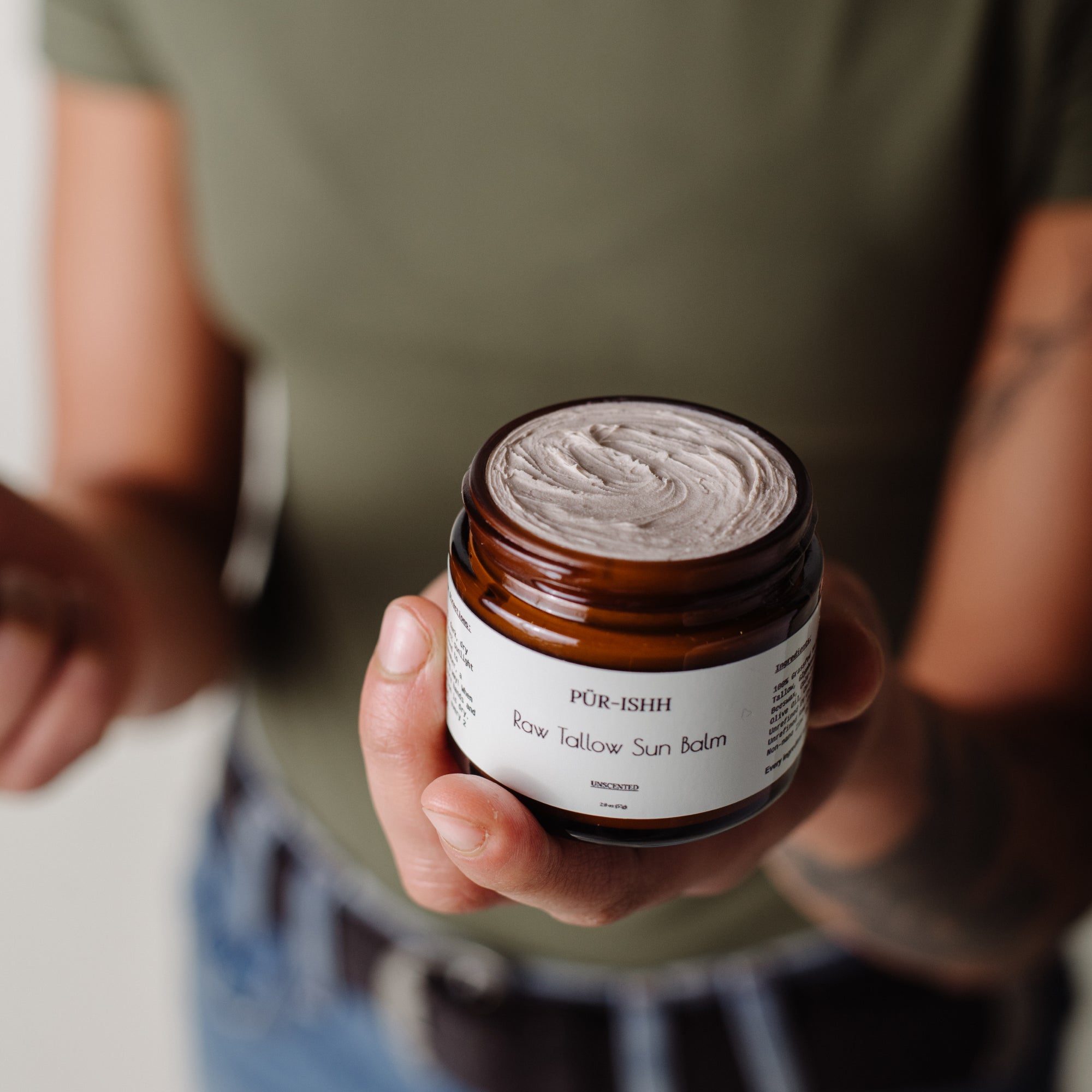 raw tallow sun balm