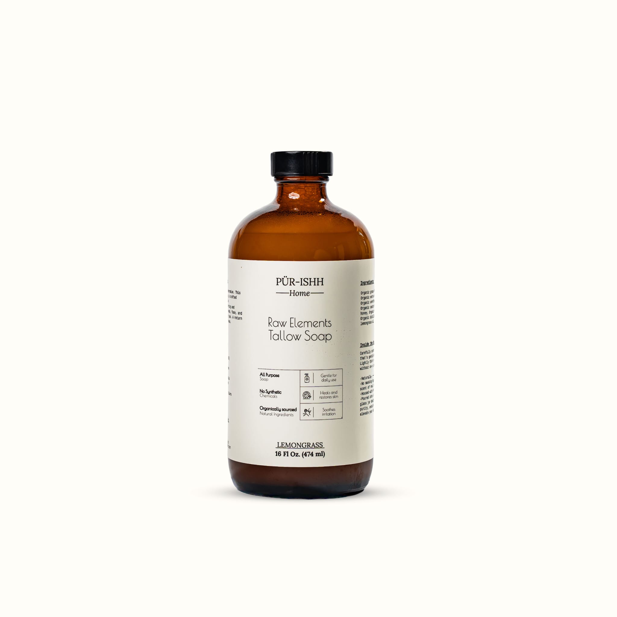 Raw Elements Tallow Soap (Lemongrass)